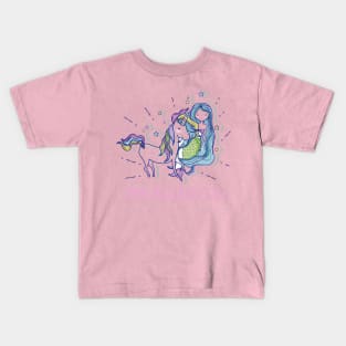 Uni Mermaid Magical Unicorn Kids T-Shirt